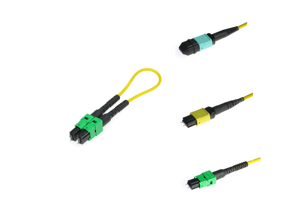 Revestimento em pó Multi Fibra Push On MPO MTP Connector Solução durável para aplicações de data center e telecomunicações