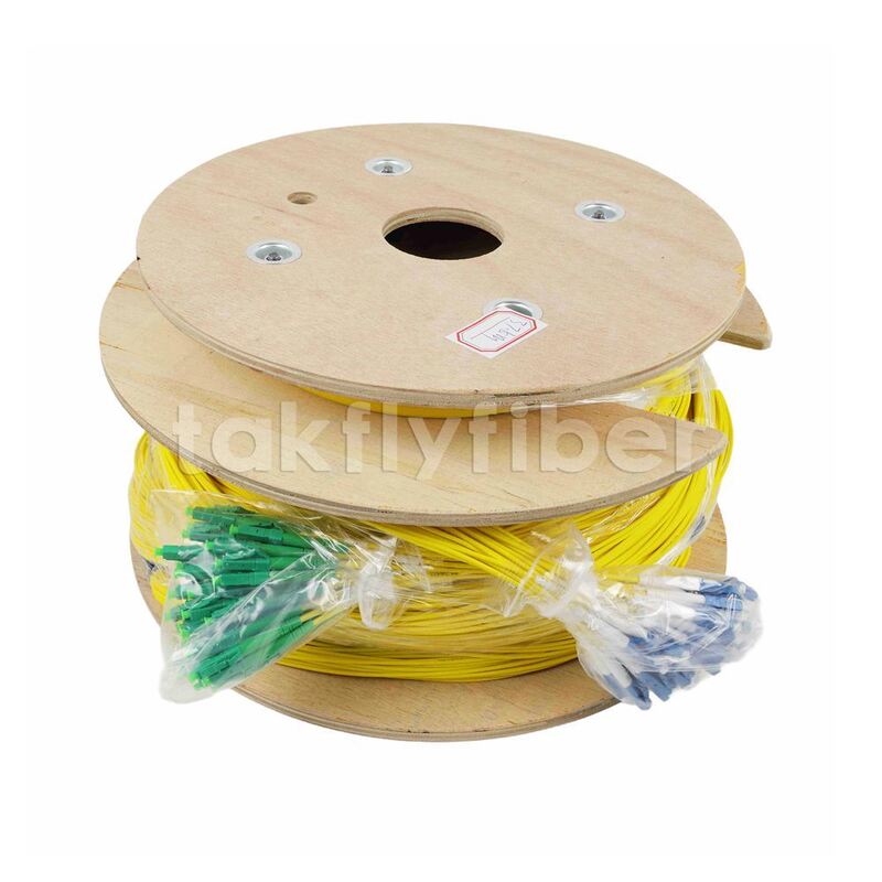 Cabo de Fibra Óptica de Alta Densidade com 48 Fibras e Bainha LSZH, Montagens de Cabo Multifibra