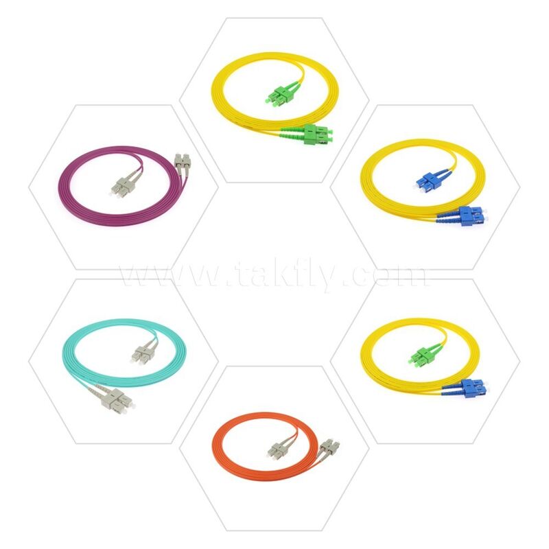 Fibra óptica patchcord LC/Sc/FC/St Single-mode/Multimode Upc/APC Simplex/Duplex Jumper para FTTH Data Center Telecom