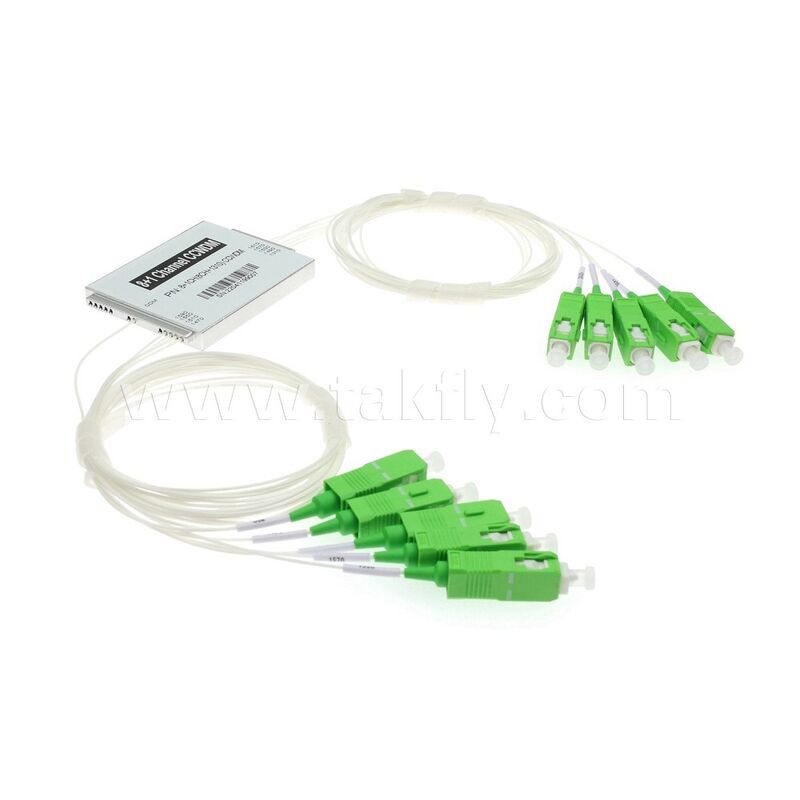 CCWDM 8+1Canal Compacto de Divisão de comprimento de onda grosseiro Multiplexer G657A1 Fibra Óptica para Data Center FTTX