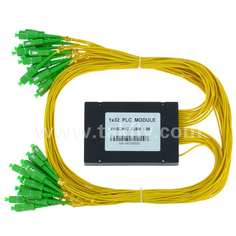 Fibra Óptica PLC Splitter ABS caixa 1xN SC APC/UPC para Fttx Telecom Data Center