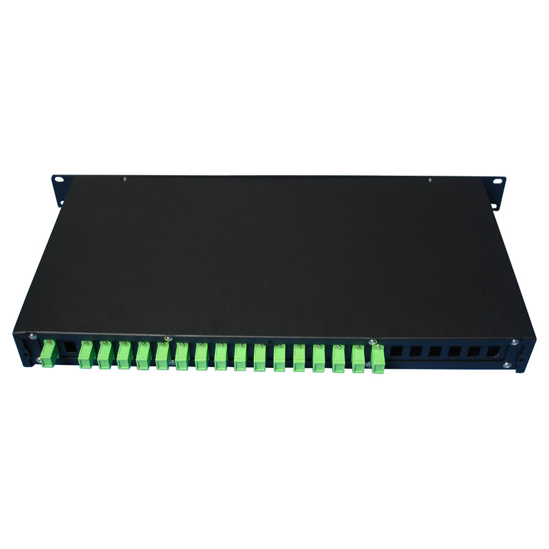 PLC Splitter Rack Mount Modulo único G657A SC APC/UPC Fibra óptica para Data Center Telecom FTTx