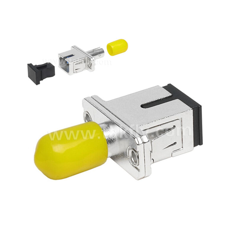 Acoplador de fibra óptica ST-SC Simplex Metal Hybrid Adaptador Feminino/Feminino para Data Center Telecom FTTX