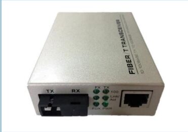 Fibra SC Simplex 10/100Base-TX para 100Base-FX com conversor de mídia de fibra óptica LFP