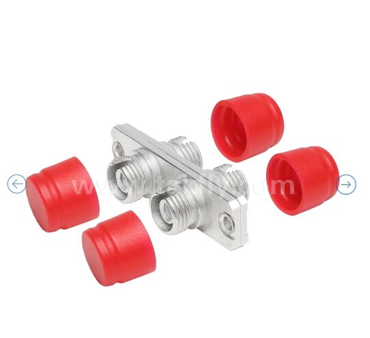 Adaptador de metal FC ️ Tipo retangular, acoplador FC de baixa perda para cablagem de fibra óptica