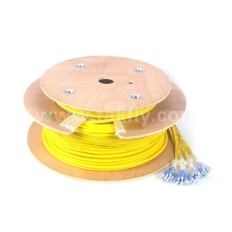 Cordões de Fibra Óptica 48Cores SC-SC Pre-terminado Breakout Patchcord para Telecom Data Center