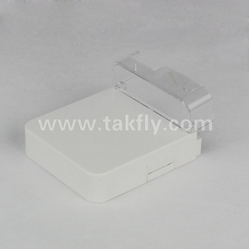 1 Caixa de terminação de fibra óptica de porta, adaptador duplex SC LC Simplex, placa de parede montada na superfície, caixa sem fibra de empalhe, gestão de cabos de porta expressa, logotipo personalizado OEM, subsistema FTTH FTTx Work Area