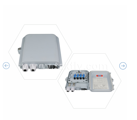 Caixa de terminação FTKS-1805-8E com adaptador SC/UPC SM SX de 8 PCS e cauda de porco totalmente instalada