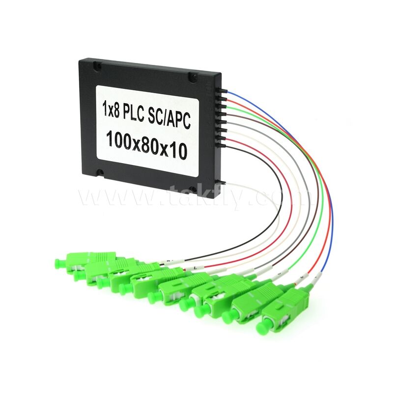 Fibra de divisão PLC ¥ 900μm ABS Box, SM G657A1, SC/APC, para acoplamento e distribuição de sinal óptico em redes PON