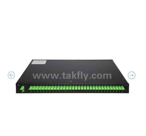 1U Rack Mount PLC Splitter Óptico ′′ 19" Painel, G657A1 de modo único, SC/APC, para distribuição de sinal óptico