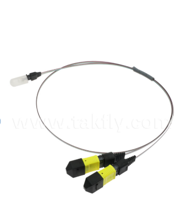 Conjunto de matriz de fibra MTP-16CH-FA - Conector MTP para matriz de fibra com ranhura em V de 16 canais, baixa perda de inserção, para transceptores ópticos de alta velocidade e aplicações de CPO/data center