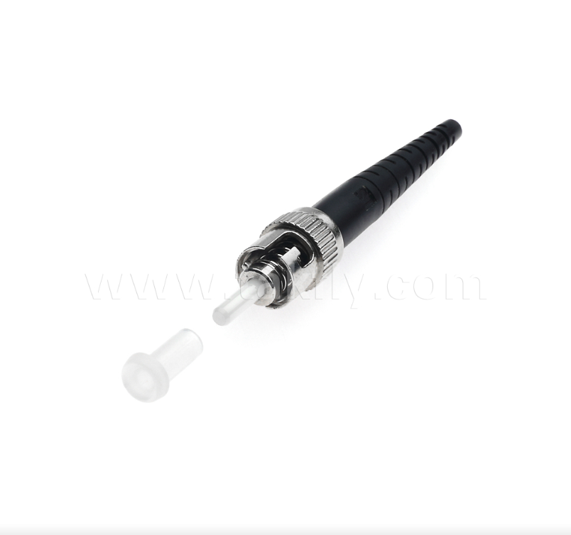 ST Conector de fibra óptica Bayonet Twist-Lock, baixa perda de inserção, compatível com multimodo/singlemodo
