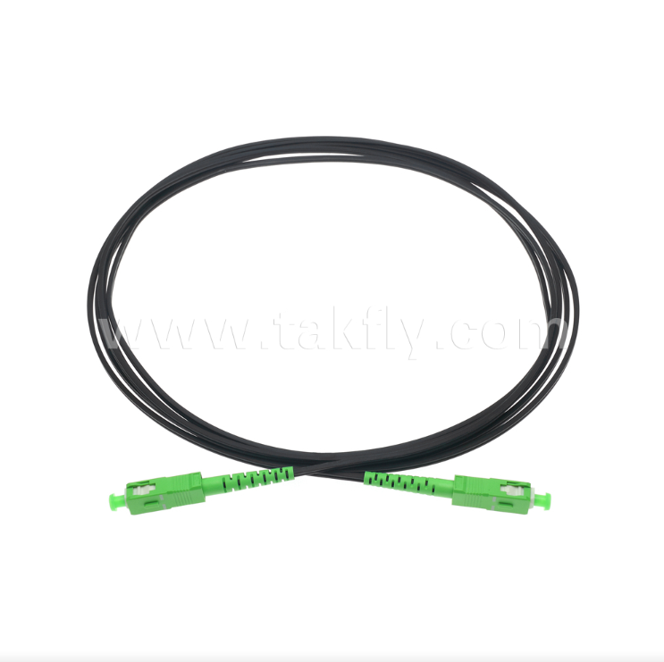 SC/APC para SC/APC FTTH Indoor Flat Drop Patch Chord -Simplex, pré-terminado, anti-vibração para rápida implantação no edifício