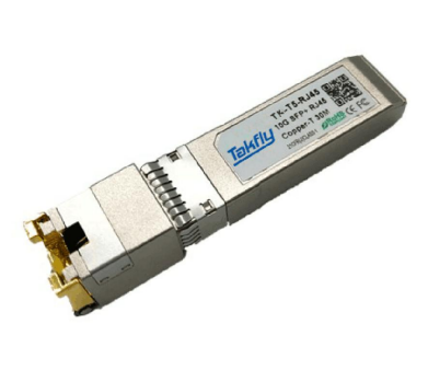 Transceptor de cobre 10G BASE-T SFP+ | Rede de alta qualidade e fibra óptica |（TK-T5-RJ45）