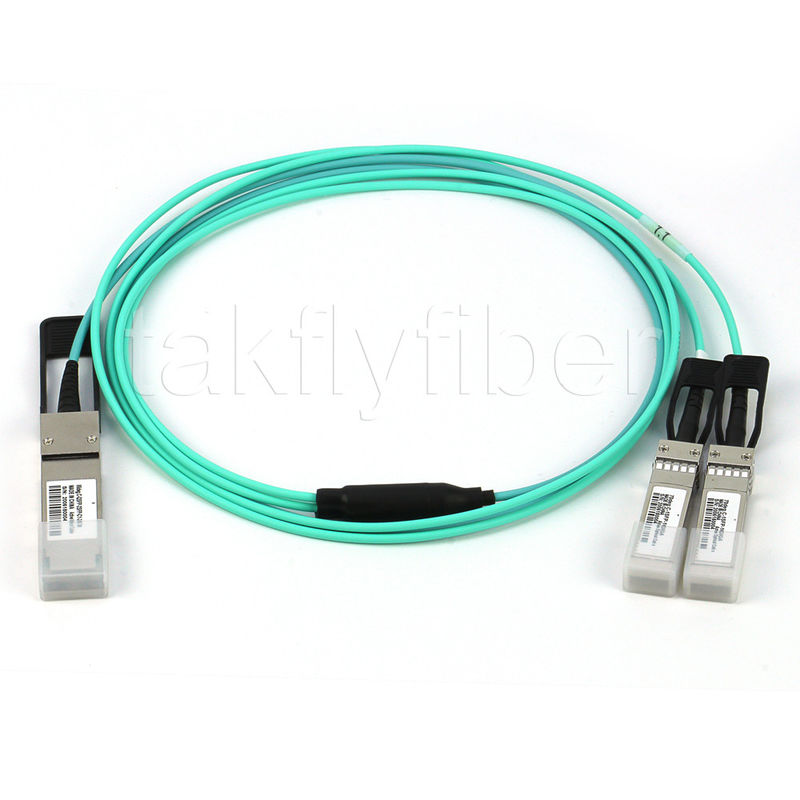 Cabo AOC QSFP+ de 40G para 2*10G SFP+