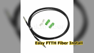 Cabo pendente de fibra óptica pushable SC FTTH Patchcord