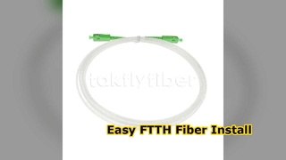 FTTH 2.0*3.0mmTransparente Invisível Fibra Óptica Interior Patchcord SCAPC para SCAPC