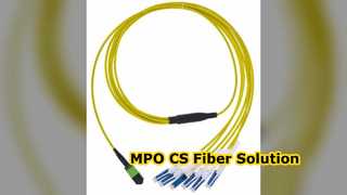 Cabeamento de alta densidade de patch cord de fibra MPO CS